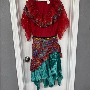 Disguise Red and Teal fortune teller dress